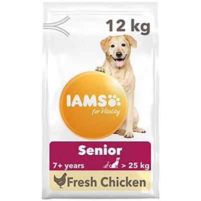 IAMS for Vitality Senior & Mature Large poulet - lot % : 2 x 12 kg