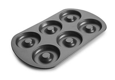Ibili 827300 Moule Antiadh&eacute;sif Doughnut 6 Cavit&eacute;s Acier 8 cm