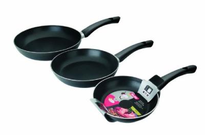 Ibili 405100 lot po&ecirc;les indubasic aluminium (18 cm + 22 cm + 26 cm)
