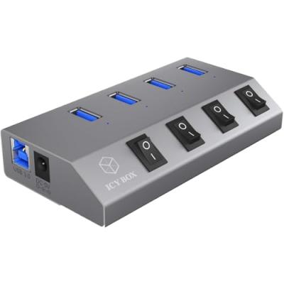 Icy Box #60153, IB-HUB1405 Hub USB 3.0