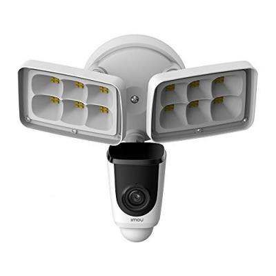 Cam&eacute;ra de s&eacute;curit&eacute;, imou floodlight, ext&eacute;rieure, s int&eacute;gr&eacute;s, blanc