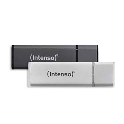 Intenso Alu Line 2PACK Cl&eacute; USB, 32Go Argent & Anthracite 3521480