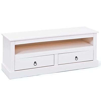 Meuble TV provence - Blanc - L 118 cm 