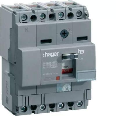 Hager - Disjoncteur Boitier Moul&eacute; x 160 4P - 25Ka - 160A - HHA161H