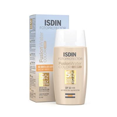 Cr&egrave;me solaire avec couleur isdin fusion water light (50 ml)