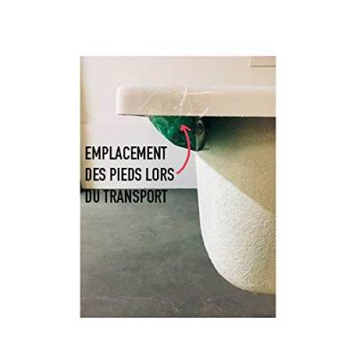 Bain douche malice, acrylique renforc&eacute; blanc brillant, 170 x 90 version gauche