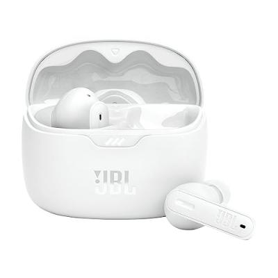 Ecouteurs sans fil &agrave; r&eacute;duction de bruit JBL Tune Beam Blanc,