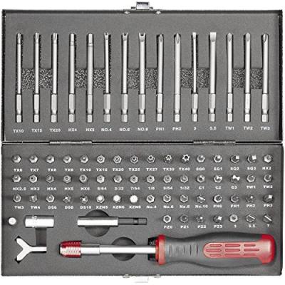 Coffret vissage avec embouts sp&eacute;ciaux Toolcraft 75 pi&egrave;ces
