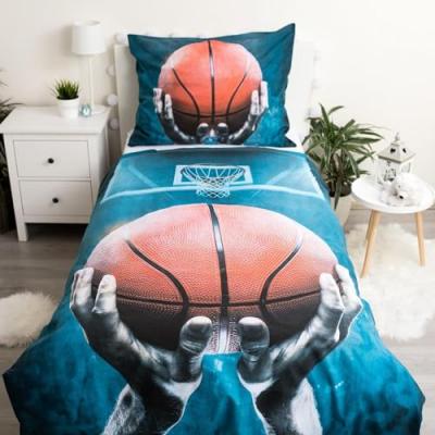 Basket Ball - Parure de lit Enfant - Housse de Couette Coton