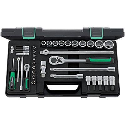 Coffret de douilles 1/4""+1/2""38 pi&egrave;ces 40/52/27/11