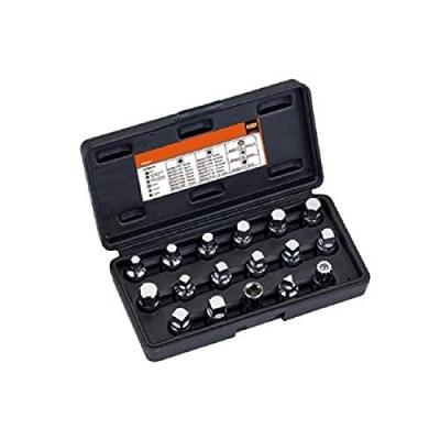 Bahco BE6217 Coffret d'embouts pour vidange, 3/8"", Set de 17