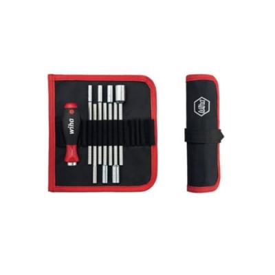 Wiha Sac &agrave; tournevis de 9 pcs avec lames interchangeables SYSTEM 6