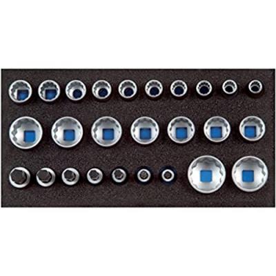 Gedore 2308916 6 pans ext&eacute;rieurs Jeu de douilles 26 pi&egrave;ces 1/2 (12.5 mm)