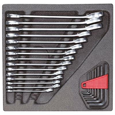 Gedore RED 3301700 R22250001 Jeu de cl&eacute;s plates &agrave; cliquet annulaire