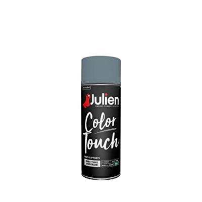 Julien - Peinture a&eacute;rosol Color Touch - Bleu gris - 400 ml - Bleu