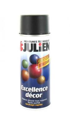 Bombe de peinture Color touch JULIEN noir RAL 9005 satin&eacute; 400 ml