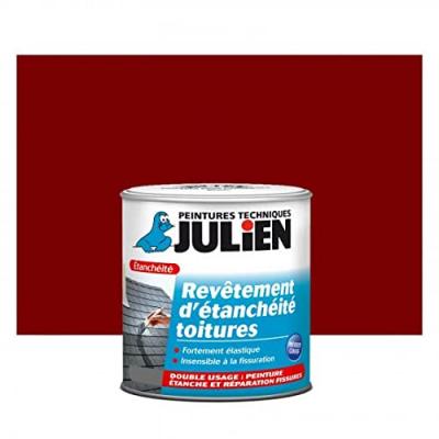 Peinture revetement etancheite toitures - Rouge brique mat - 2.5L