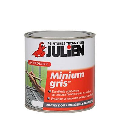 Peinture protection antirouille Minium Julien mat gris bleut&eacute; mat 2 5L