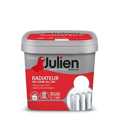 Peinture Radiateur Phase Aqueuse Satin Blanc 2 l Julien Blanc