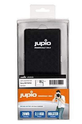 Jupio Power Vault Batterie Portable pour Cam&eacute;ra DSLR NP-FW50 28 W Noir