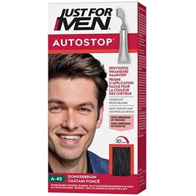 AUTOSTOP Ch&acirc;tain Fonc&eacute; - Coloration Cheveux Homme-Just For Men