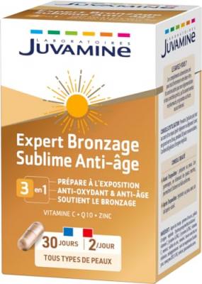 Compl&eacute;ment Alimentaire Expert Bronzage Sublime Anti-age 3en1 Juvamine - La Boite De 60 G&eacute;lules