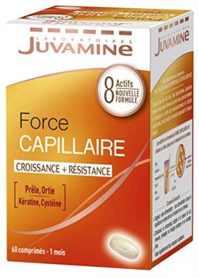 JUVAMINE - Force Capillaire/Croissance/R&eacute;sistance - K&eacute;ratine - 60 Comprim&eacute;s