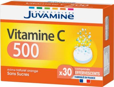 JUVAMINE - Vitamine C 500-30 Comprim&eacute;s effervescents