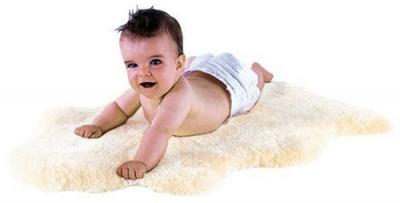 Peau D'agneau Naturelle Pour B&eacute;b&eacute; Nature 80/90 Cm - Kaiser