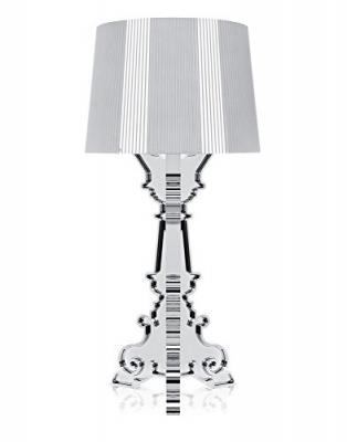 Kartell Bourgie, Lampe de Table, Argent, Version Dimmable