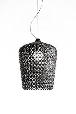 Kartell Kabuki, Lampe &agrave; Suspension, Noir Opaques