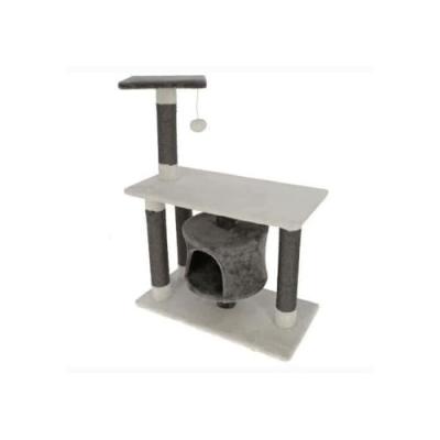 Kerbl Arbre a Chat Jade Darklight, 96 cm, Blanc/Gris