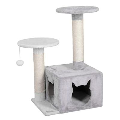 Kerbl Arbre &agrave; chat Saphir Light 80 cm Blanc et gris 