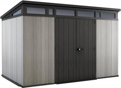 Abri Jardin Resine - Brossium&reg; Monopente 117 - 7,4m&sup2; - Gris