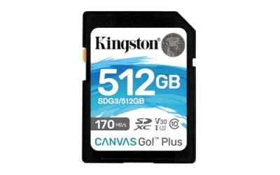 Carte m&eacute;moire Kingston SDXC UHS-I U3 C10 V30 512Go - SDG3/512GB