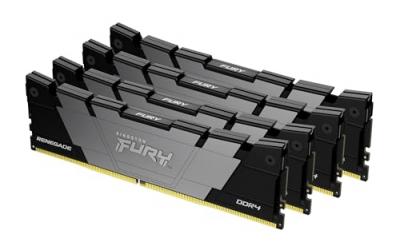 Kingston Technology FURY 32 Go 3600 MT/s DDR4 CL16 DIMM (Kits de 4) Renegade Black