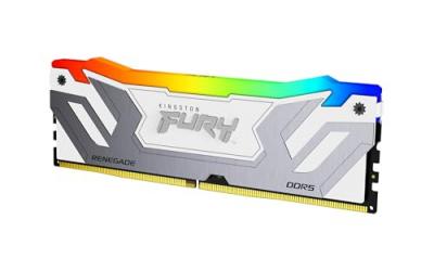 Kingston Technology FURY 24Go 8400MT/s DDR5 CL40 CUDIMM Renegade RGB Blanc XMP - Neuf