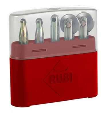Lot de 5 molettes pour coupe-carreaux RUBI, 6, 8, 10, 18, 22 mm