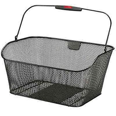 Panier ar acier maille city 20l noir 40x20x30 cm (avec fix korbklip)