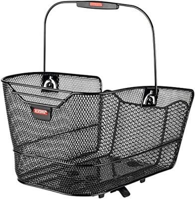 KlickFix Hinterradkorb-2128051100 Unisex-Adult, Noir, 23x22,5x36cm