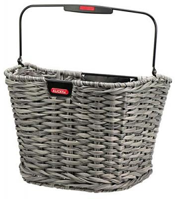 KlickFix Hinterradkorb-2128052620 Mixte-Adulte, Noir, 34x25x27cm