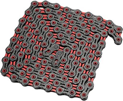 Cha&icirc;ne KMC DLC10 (10 vitesses) - 116 Links 10 Speed Noir/Rouge