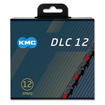 Cha&icirc;ne KMC DLC12 (12 vitesses) - 126 Links 12 Speed Noir/Rouge