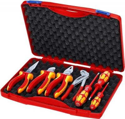 Coffret Pour Installateurs &Eacute;lectriques Avec 4 Pinces Et 3 Tournevis