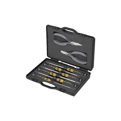 Coffret Compact D'un Jeu De 2 Pinces Esd Et 6 Tournevis Wera