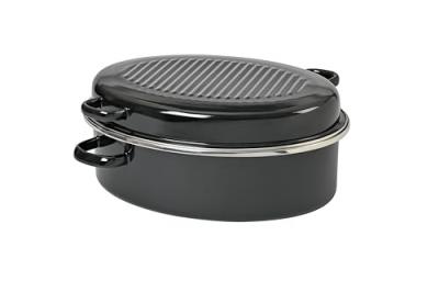 Daubi&egrave;re en acier &eacute;maill&eacute; 38cm noir - KOCHSTAR - k32711038