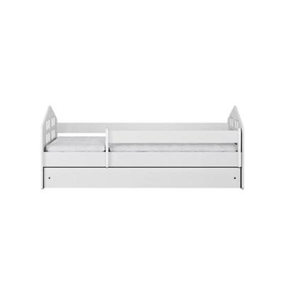 Lit Enfant &agrave; barri&egrave;re 140x80 cm avec tiroir - matelas non inclus