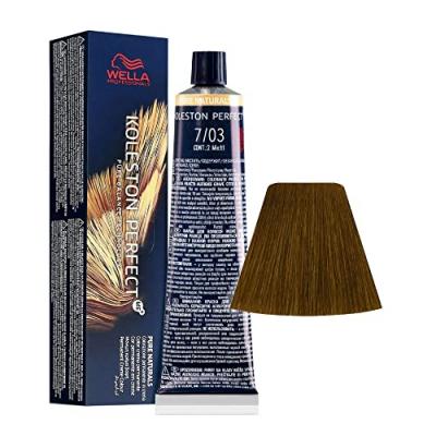 Teinture pour cheveux Wella Koleston Perfect Pure Naturals 7-03 60ml