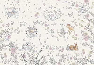 Papier peint panoramique Best of Friends beige, l.368.0 x H.254.0 cm