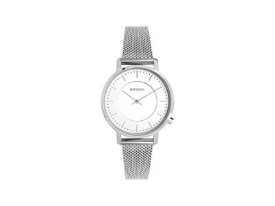 Komono Montre &agrave; affichage analogique 'Harlow' argent / blanc
